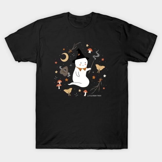 Witchy Ghost T-Shirt by Little Spooky Studio